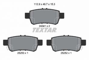 Textar 2434101 - Brzdové platničky -