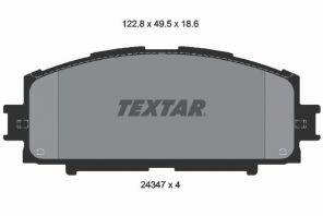 Textar 2434701 - Brzdové platničky -
