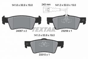 Textar 2436704 - Brzdové platničky -