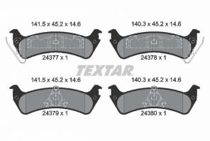 Textar 2437701 - Brzdové platničky -