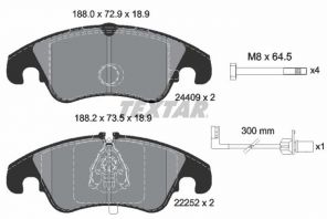 Textar 2440903 - Brzdové platničky -