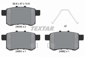 Textar 2443501 - Brzdové platničky -