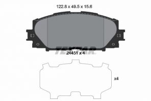 Textar 2445101 - Brzdové platničky -