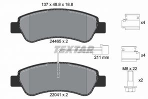 Textar 2446503 - Brzdové platničky -