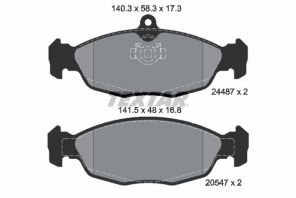 Textar 2448701 - Brzdové platničky -