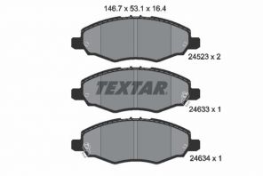 Textar 2452301 - Brzdové platničky -