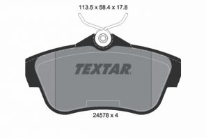 Textar 2457803 - Brzdové platničky -
