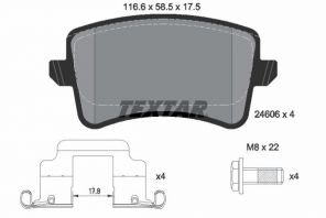 Textar 2460682 - Brzdové platničky -