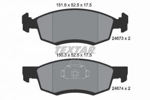 Textar 2467301 - Brzdové platničky -