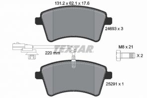 Textar 2469306 - Brzdové platničky -