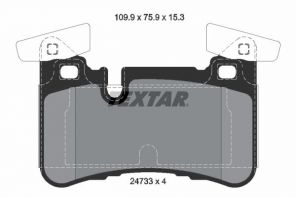Textar 2473301 - Brzdové platničky -