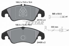 Textar 2474381 - Brzdové platničky -