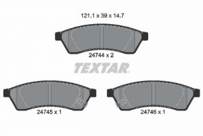 Textar 2474401 - Brzdové platničky -