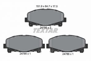 Textar 2476601 - Brzdové platničky -