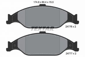 Textar 2477601 - Brzdové platničky -