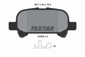 Textar 2483501 - Brzdové platničky -