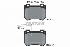 Textar 2485201 - Brzdové platničky -