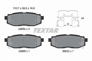 Textar 2485401 - Brzdové platničky -