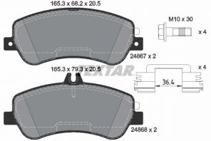 Textar 2486781 - Brzdové platničky -