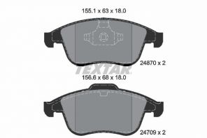 Textar 2487001 - Brzdové platničky -