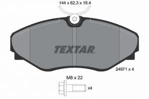 Textar 2497101 - Brzdové platničky -