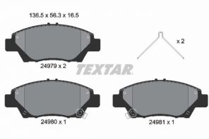 Textar 2497901 - Brzdové platničky -