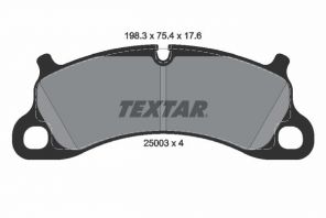 Textar 2500301 - Brzdové platničky -