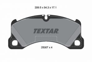 Textar 2500701 - Brzdové platničky -