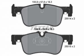 Textar 2501401 - Brzdové platničky -