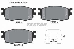Textar 2501901 - Brzdové platničky -