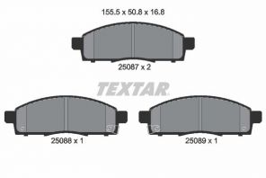 Textar 2508701 - Brzdové platničky -