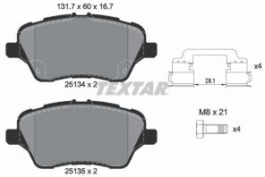 Textar 2513402 - Brzdové platničky -
