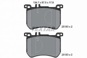 Textar 2518301 - Brzdové platničky -