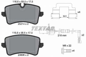 Textar 2521403 - Brzdové platničky -