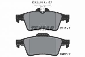 Textar 2521801 - Brzdové platničky -