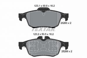 Textar 2526501 - Brzdové platničky -