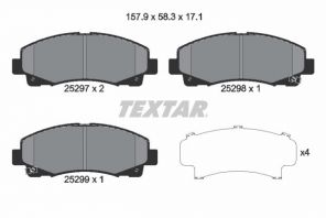 Textar 2529701 - Brzdové platničky -