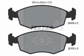 Textar 2543501 - Brzdové platničky -