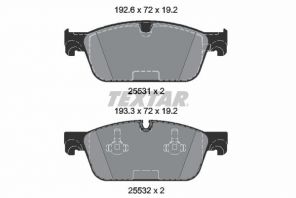 Textar 2553101 - Brzdové platničky -