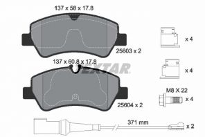 Textar 2560303 - Brzdové platničky -