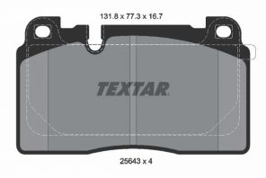 Textar 2564305 - Brzdové platničky -