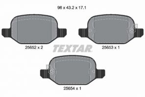 Textar 2565201 - Brzdové platničky -