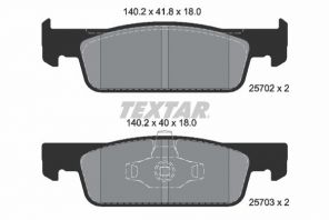 Textar 2570201 - Brzdové platničky -