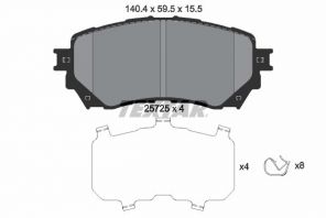 Textar 2572501 - Brzdové platničky -