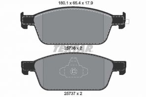 Textar 2573601 - Brzdové platničky -