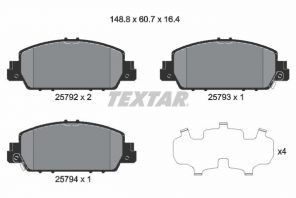 Textar 2579201 - Brzdové platničky -
