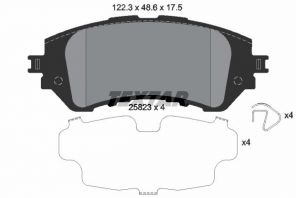 Textar 2582301 - Brzdové platničky -
