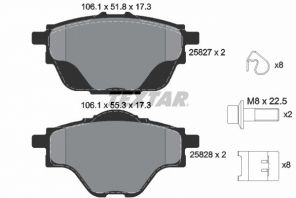 Textar 2582701 - Brzdové platničky -