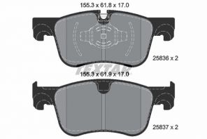 Textar 2583601 - Brzdové platničky -