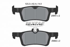 Textar 2584104 - Brzdové platničky -